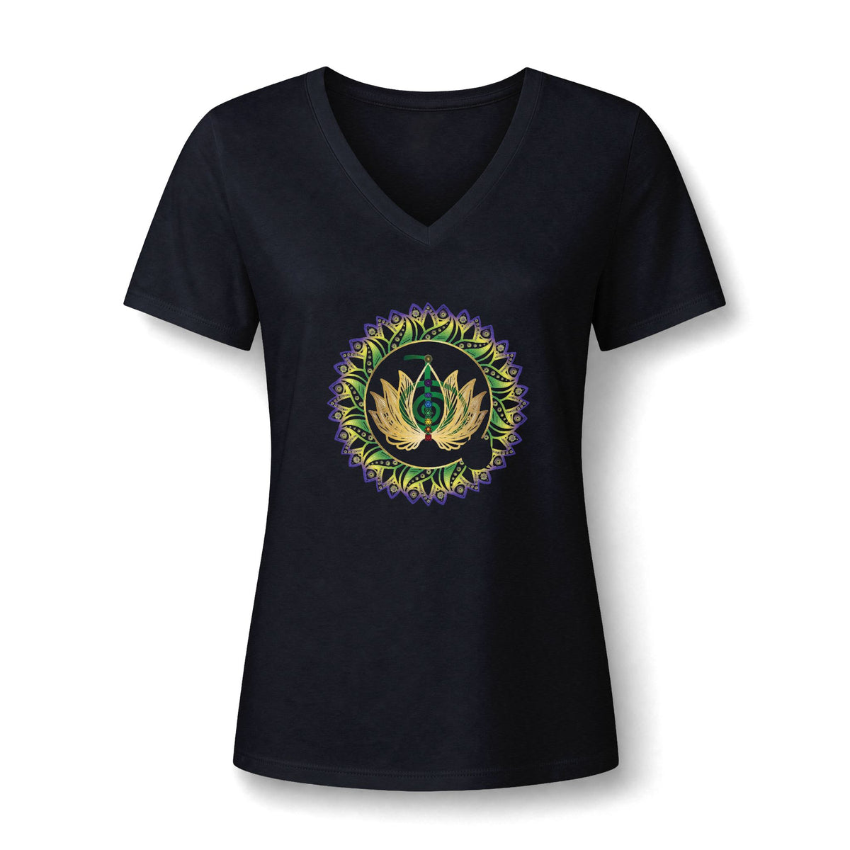 Women's Relaxed Heather CVC V-Neck Tee
