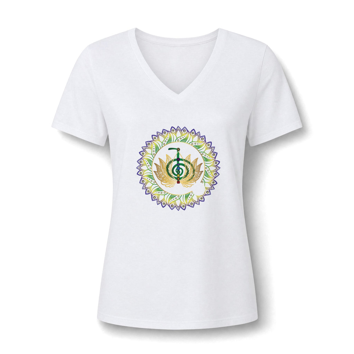 Women's Relaxed Heather CVC V-Neck Tee