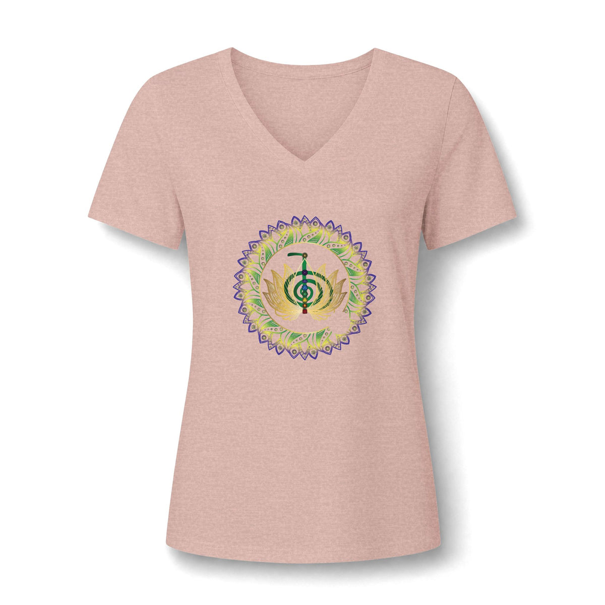 Women's Relaxed Heather CVC V-Neck Tee