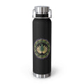 22oz Copper Vacuum Water Bottle — Healing Mandala Chakra Design