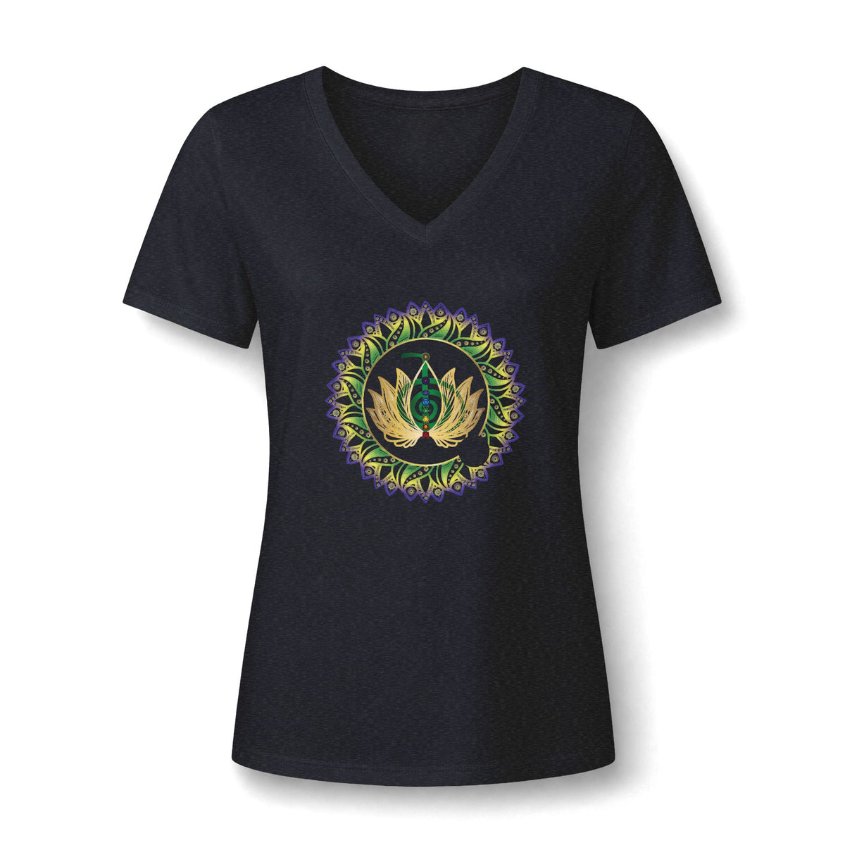 Women's Relaxed Heather CVC V-Neck Tee