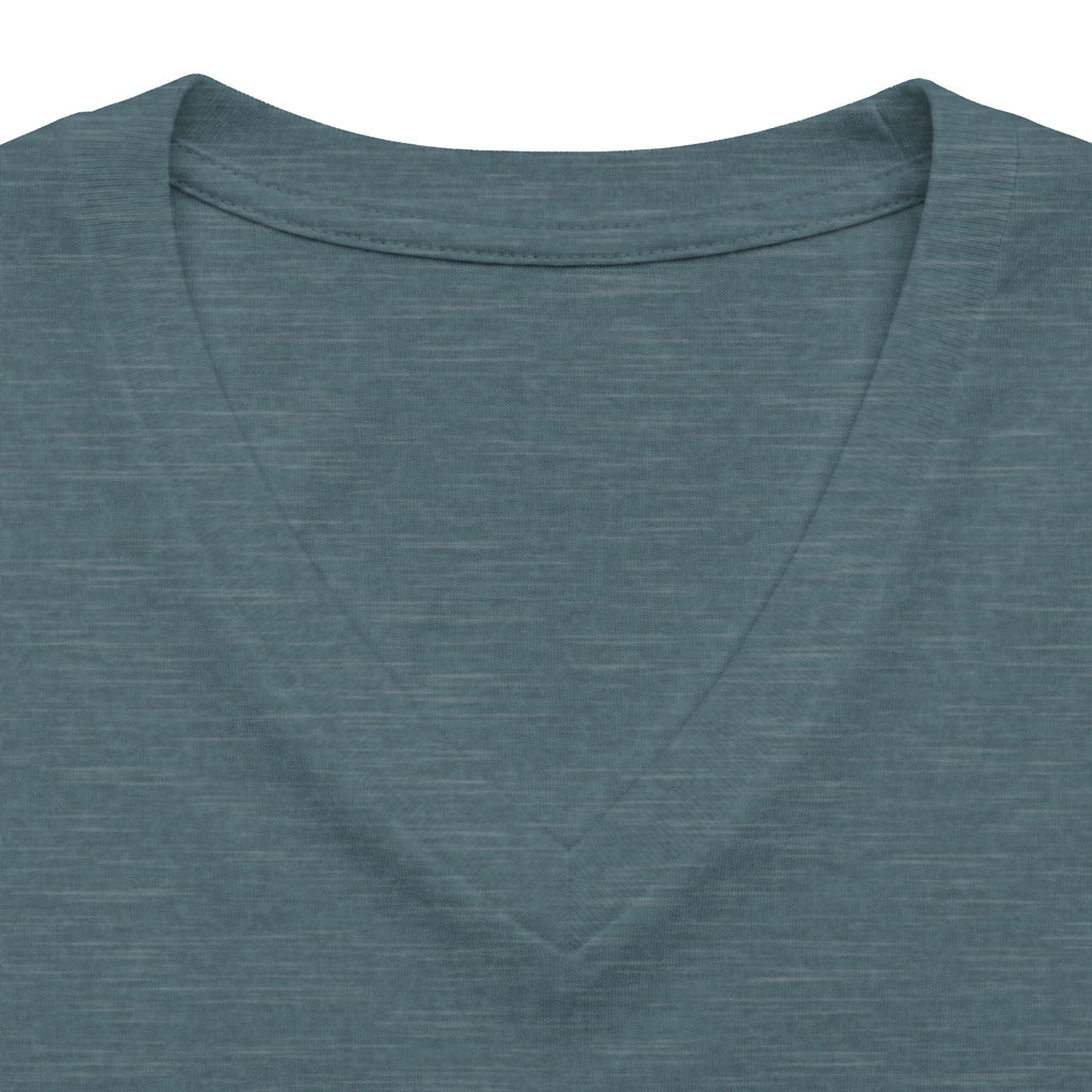 Women's Relaxed Heather CVC V-Neck Tee